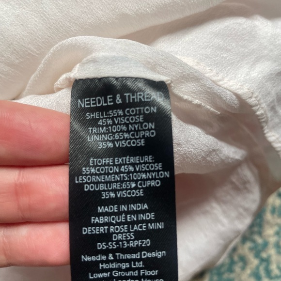 🩷 Needle & Thread Luxury Dress Desert Rose Lace mini - rose pink powder - Picture 11 of 15